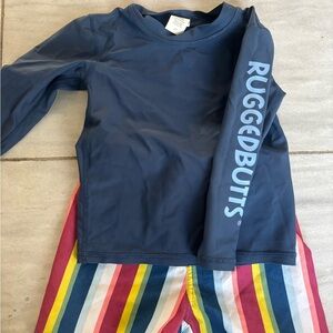 Kids Swim Set - Navy and Multicolor